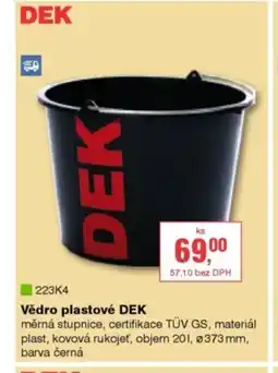 DEK Vědro plastové DEK nabídka