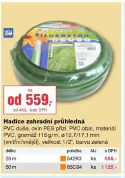 DEK Hadice zahradní průhledná nabídka