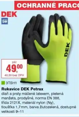 DEK Rukavice DEK Petrax nabídka