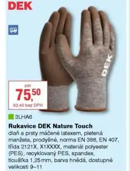 DEK Rukavice DEK Nature Touch nabídka