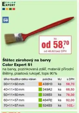DEK Štětec zárohový na barvy Color Expert S1 nabídka