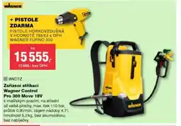 DEK Zařízení stříkací Wagner Control Pro 300 Move 18V nabídka