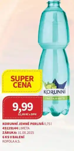 Kubík potraviny Korunní jemně perlivá nabídka
