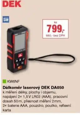 DEK Dálkoměr laserový DEK DA050 nabídka