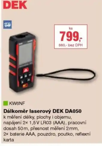 DEK Dálkoměr laserový DEK DA050 nabídka