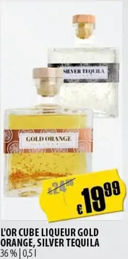 FreeOneShop L'or cube liqueur gold orange, silver tequila 36% nabídka