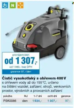 DEK Čistič vysokotlaký s ohřevem 400 V nabídka