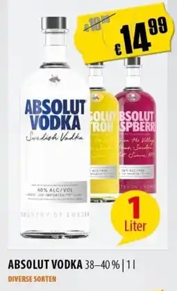 FreeOneShop Absolut vodka 38-40% nabídka