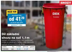 DEK Díl základní shozu na suť nabídka