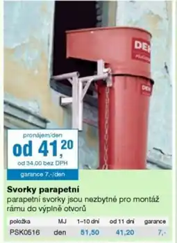 DEK Svorky parapetní nabídka