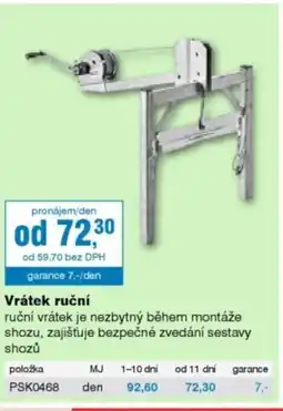 DEK Vrátek ruční nabídka