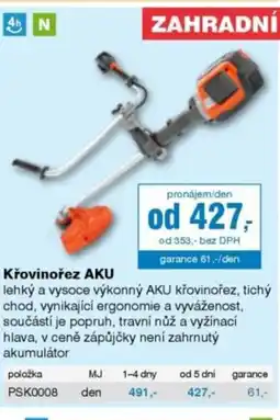 DEK Křovinořez AKU nabídka
