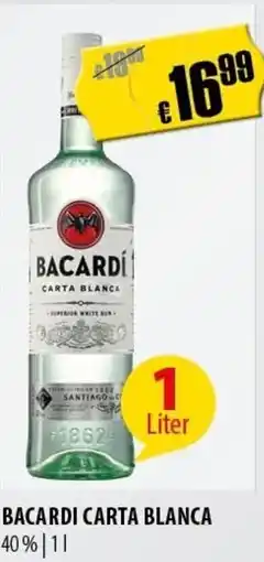 FreeOneShop Bacardi carta blanca 40% nabídka