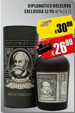 FreeOneShop Diplomatico resesrva exclusiva 12 yo 40% nabídka