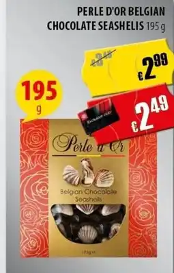 FreeOneShop Perle d'or belgian chocolate seashelis nabídka