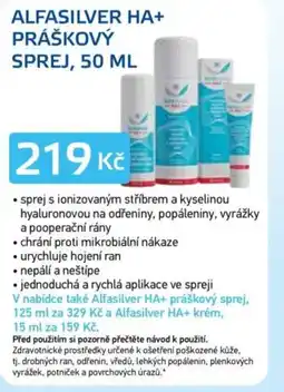 Lékárna AGEL Alfasilver HA+ práškový sprej nabídka