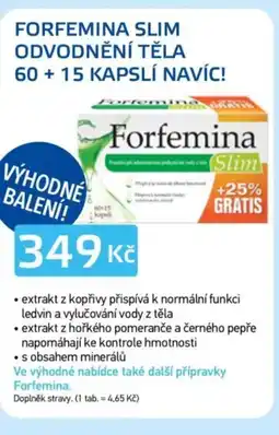 Lékárna AGEL Forfemina slim odvodnění těla nabídka
