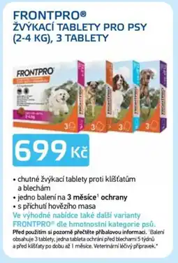 Lékárna AGEL FRONTPRO Žvýkací tablety pro psy nabídka