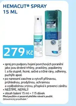 Lékárna AGEL Hemacut spray nabídka