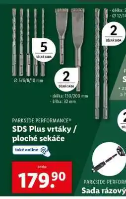 Lidl PARKSIDE PERFORMANCE SDS Plus vrtáky / ploché sekáče nabídka