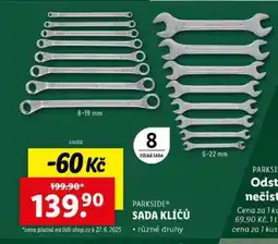 Lidl PARKSIDE Sada klíčů nabídka