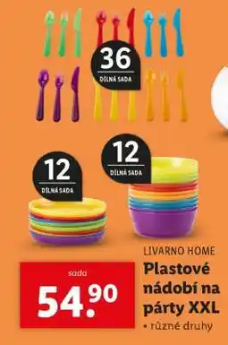 Lidl LIVARNO HOME Plastové nádobí na párty XXL nabídka