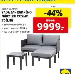 Lidl SIENA GARDEN SADA ZAHRADNÍHO NÁBYTKU COSMO, 3DÍLNÁ nabídka
