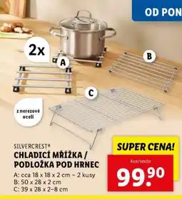 Lidl SILVERCREST CHLADICÍ MŘÍŽKA / PODLOŽKA POD HRNEC nabídka