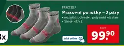 Lidl PRACOVNÍ PONOŽKY 3 PÁRY nabídka
