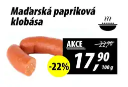 ZEMAN Maďarská papriková klobása nabídka