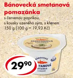 CBA Bánovecká smetanová pomazánka nabídka