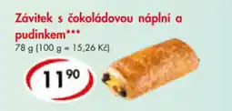 CBA Závitek s čokoládovou náplní a pudinkem nabídka