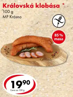 CBA Královská klobása nabídka