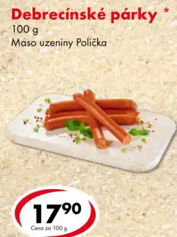 CBA Debrecínské párky nabídka