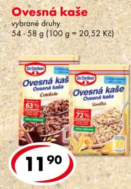 CBA Ovesná kaše nabídka