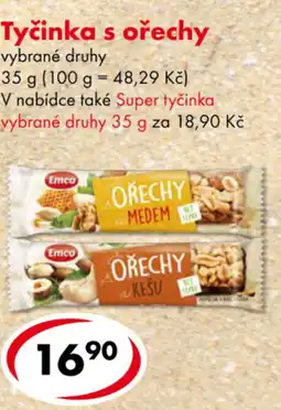 CBA Tyčinka s ořechy nabídka