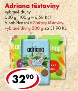CBA Adriana těstoviny nabídka