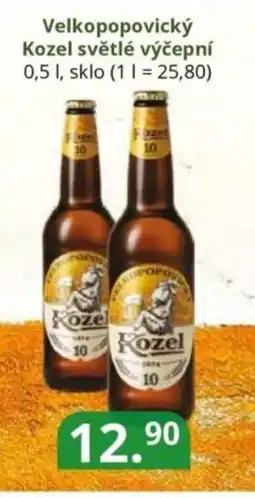 Potraviny CZ Velkopopovický Kozel světlé výčepní nabídka