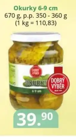 Potraviny CZ Okurky 6-9 cm nabídka