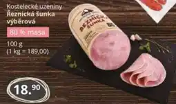 Potraviny CZ Kostelecké uzeniny Řeznická šunka výběrová nabídka