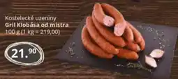Potraviny CZ Kostelecké uzeniny Gril Klobása od mistra nabídka