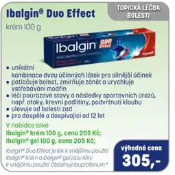 PharmaPoint Ibalgin® Duo Effect krém nabídka
