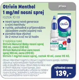 PharmaPoint Otrivin Menthol nosní sprej nabídka