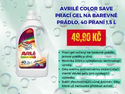 Drogeo AVRILÉ Color save prací gel na barevné prádlo nabídka