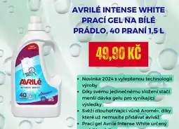 Drogeo AVRILÉ Intense white prací gel na bílé prádlo nabídka