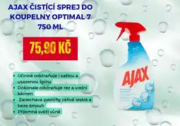 Drogeo AJAX Čistící sprej do koupelny optimal 7 nabídka