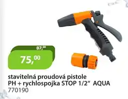 M.A.T. Stavitelná proudová pistole ph + rychlospojka stop 1/2" aqua 770190 nabídka