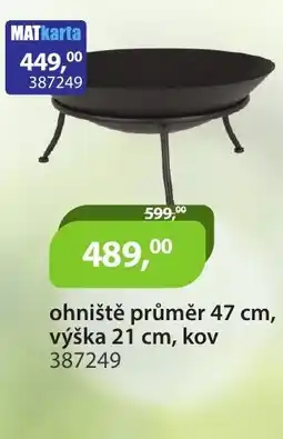 M.A.T. Ohniště průměr nabídka