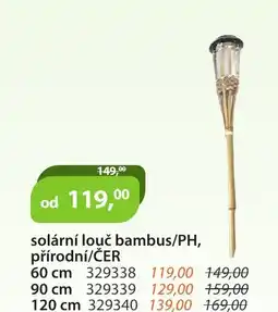 M.A.T. Solární louč bambus/ph, přírodní/čer nabídka