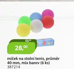 M.A.T. Míček na stolní tenis, průměr 40 mm, mix barev (6 ks) 387214 nabídka